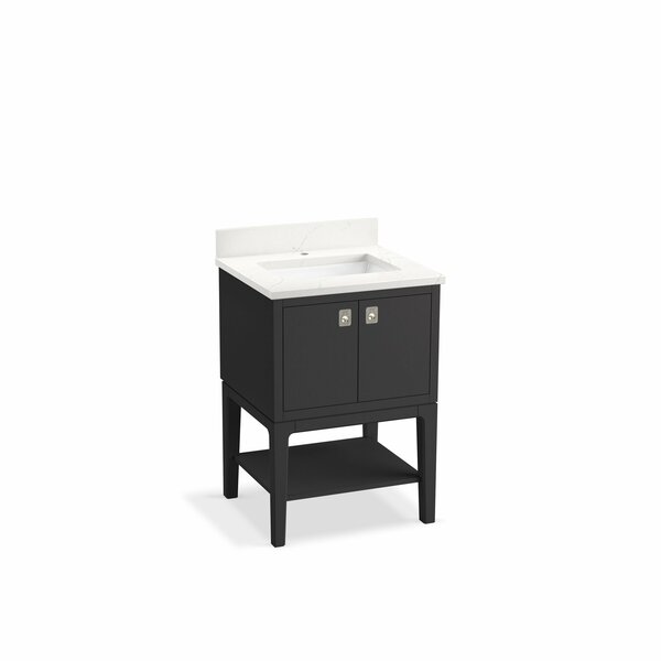 Kohler 24 in. Bathroom Vanity Cabinet With Sink And Quartz Top in Ferrous Grey 35024-DWG